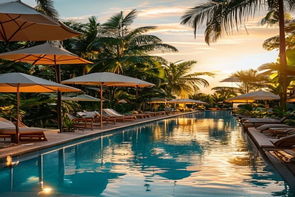 Beaches resort activity area designed for teenagers