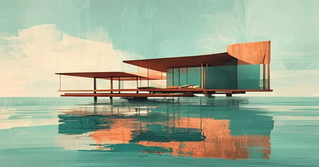 Overwater bungalows and bar at Sandals South Coast