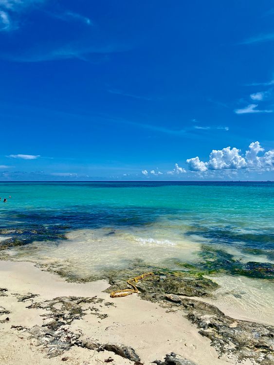 Stunning Caribbean beach with clear turquoise waters and white sand