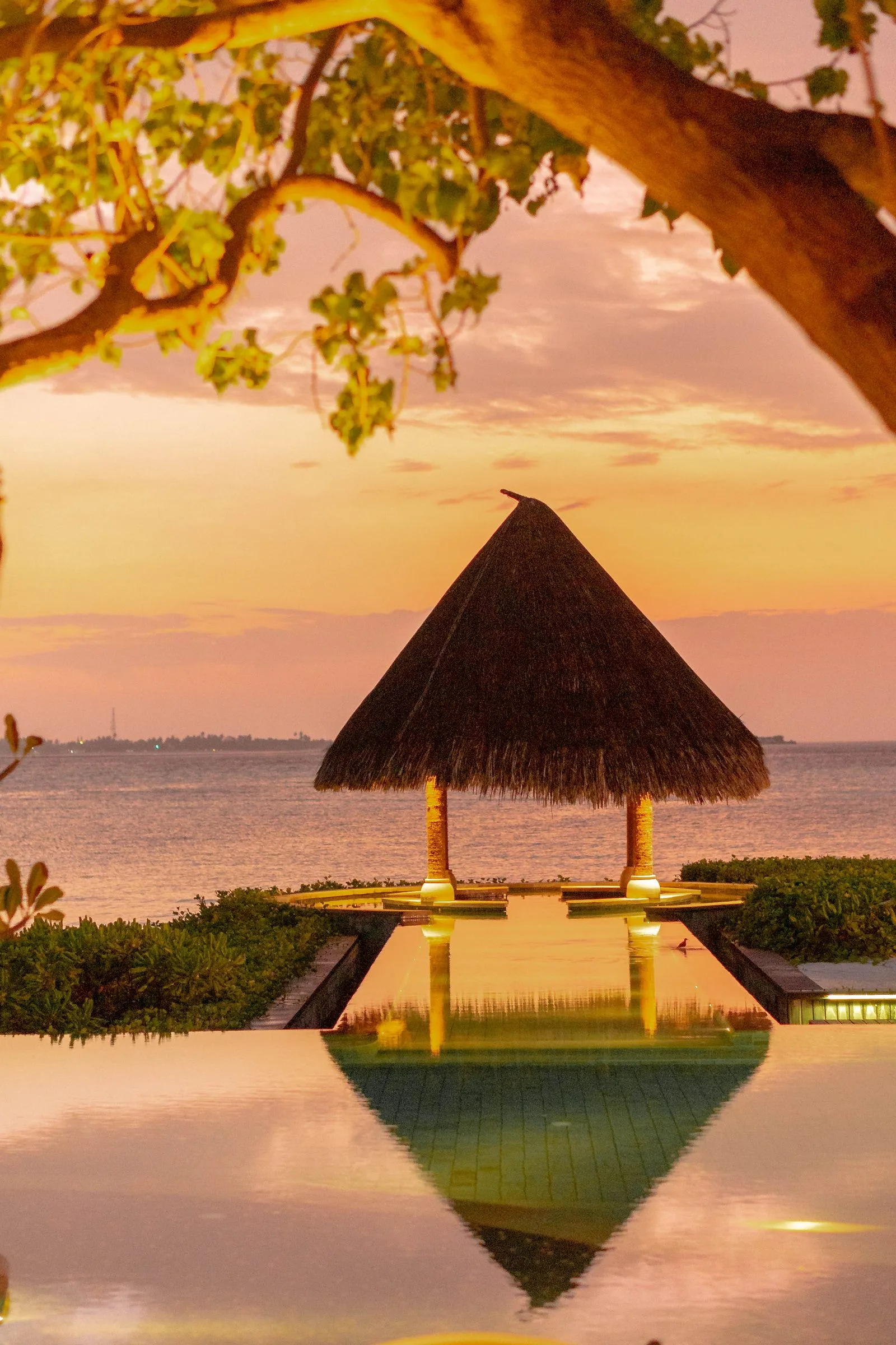 Honeymoon suite with ocean-view balcony.