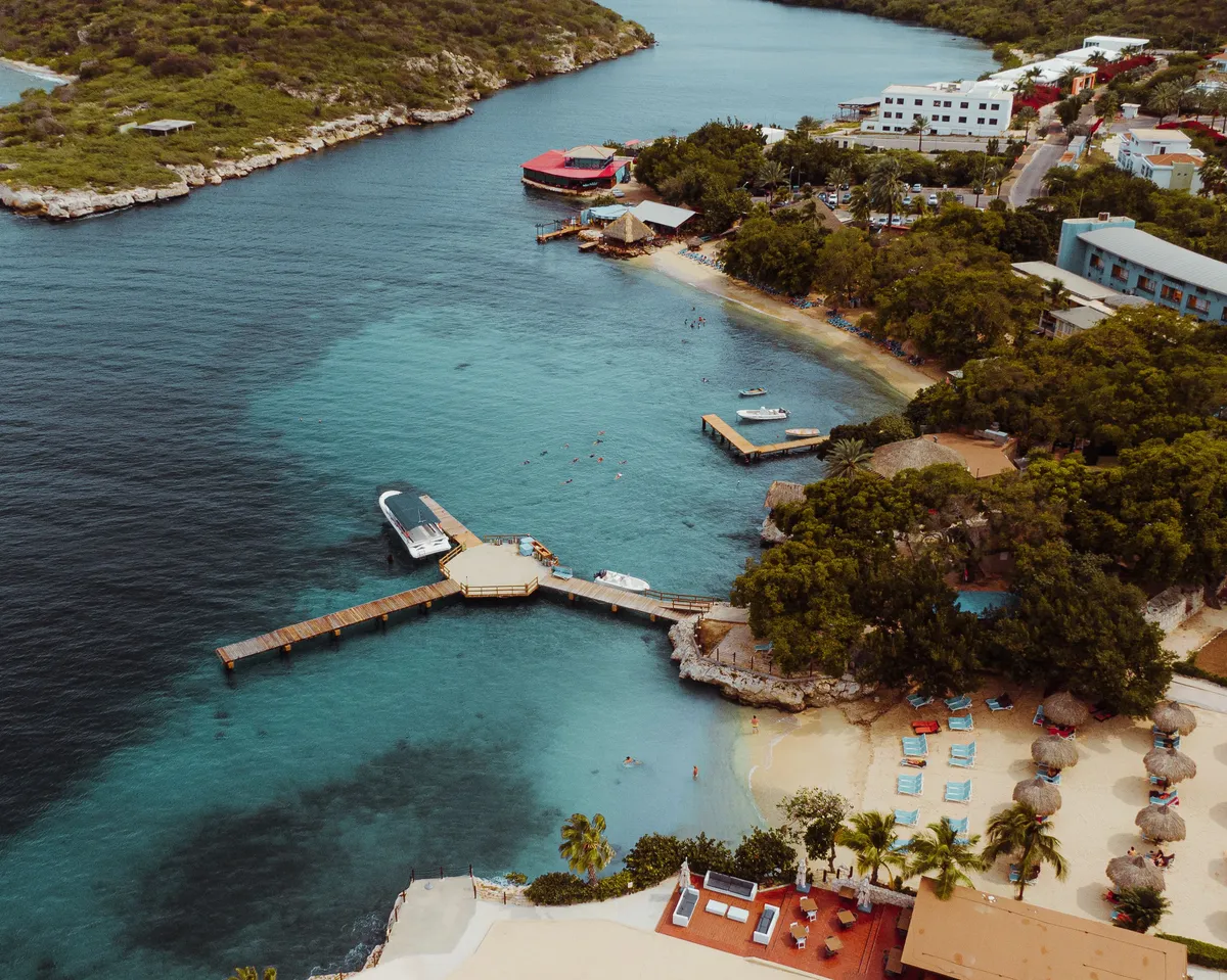 Sandals Grenada aerial view of the resort and coastline